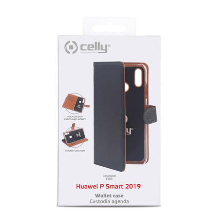 EAN 8021735747857 - Celly WALLY820 funda para teléfono móvil 15,8 cm (6.21") Funda cartera Negro, Marrón imagen 4
