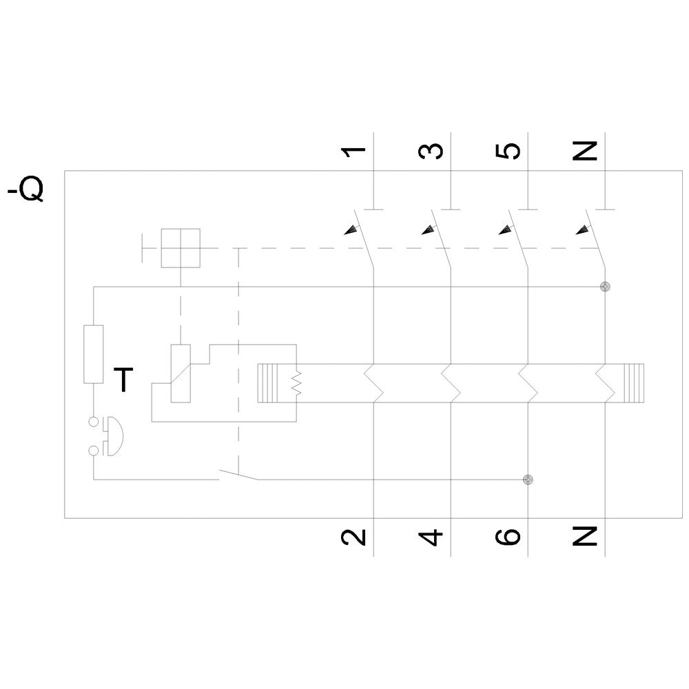 Siemens Indus.Sector Fi-Schutzschalter 5sv3344-6 40a,3+N,30ma,400v Sentron Fehlerstrom-Schutzschalte