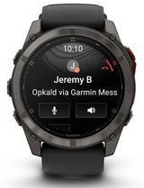 Reloj Smartwatch Fenix 8 Pro Microled Lte 51mm Zafiro Garmin - Titanio Negro