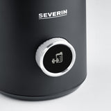 Espumador Severin Sm 3587,  De Leche Negro/Acero Fino Cepillado