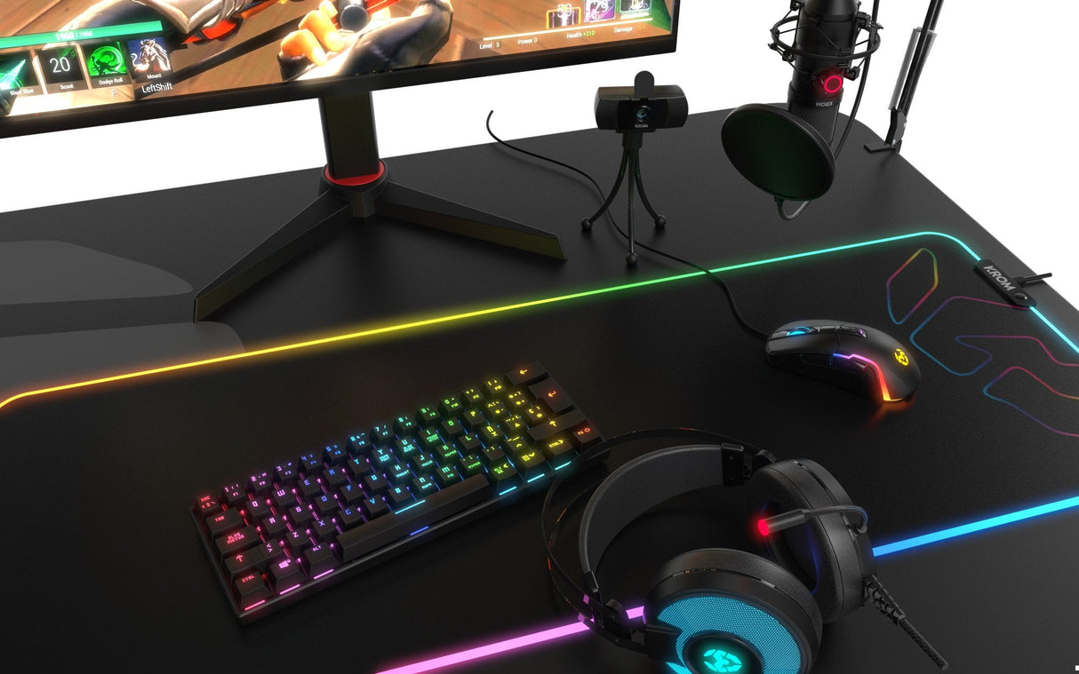 Krom Ratón Gaming Kick Rgb