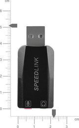 Speedlink Vigo - Tarjeta De Sonido Usb    Negro