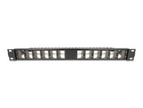 Delock 19? Keystone Patchpanel 24 Port Gewinkelt Mit Entlastungsschiene Schwarz