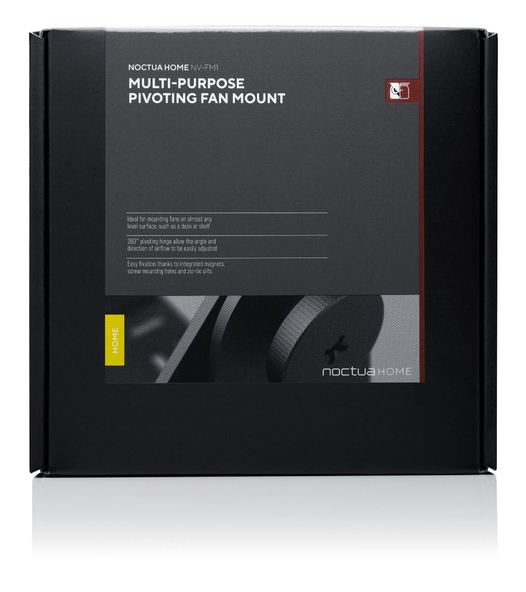 Noctua Soporte De Ventilador Multipropósito Nv-Fm1, Negro Giratorio (Matt), Junta De Giro De 360 ??° Nv-Fm1