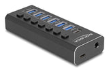 EAN 4043619643264 - DeLOCK 64326 hub de interfaz USB 3.2 Gen 2 (3.1 Gen 2) Type-C 10000 Mbit/s Negro imagen 1