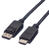 EAN 7611990133680 - ROLINE 11.04.5782 adaptador de cable de vídeo 3 m DisplayPort Negro imagen 1