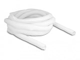 Delock 20811 Funda Trenzada De Cierre Automático 5 M X 25 Mm, Color Blanco