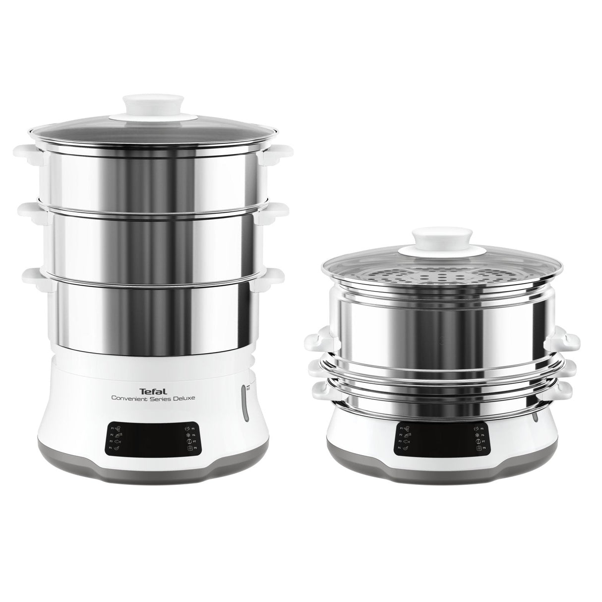 Olla Vaporera Tefal Vc502d10, Acero Inoxidable Blanco
