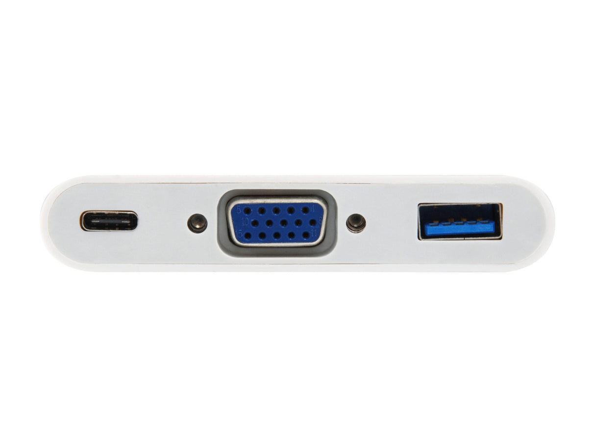 Cable Adaptador  Usb-C Macho A Vga Hembra /  Usb Tipo A 3.0 /  Usb-C Hembra  Ref.133462