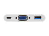 Cable Adaptador  Usb-C Macho A Vga Hembra /  Usb Tipo A 3.0 /  Usb-C Hembra  Ref.133462