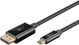 EAN 4040849757051 - Goobay 75705 adaptador de cable de vídeo 2 m USB Tipo C DisplayPort Negro imagen 2