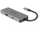 Delock 87743 Hub De Interfaz Usb 3.2 Gen 1 (3.1 Gen 1) Type-C Gris, Estación De Acoplamiento Gris, Usb 3.2 Gen 1 (3.1 Gen 1) Type-C, Hdmi, Usb 2.0, Usb 3.2 Gen 1 (3.1 Gen 1) Type-A, Usb 3.2 Gen 1 (3.1 Gen 1) Type-C, Microsd (Transflash), Mi
