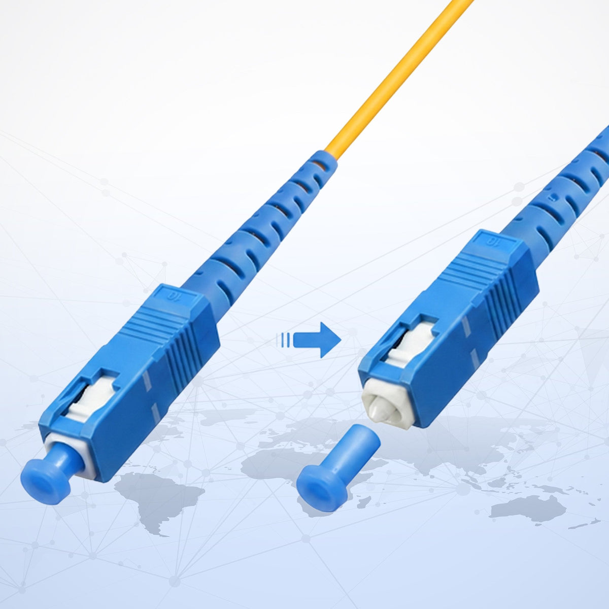 EAN 5903148916606 - Extralink EX.16606 Cable de fibra óptica e InfiniBand FTTH Amarillo imagen 5