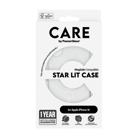 EAN 5715685004070 - PanzerGlass CARE™ by ® Urban Combat Case Star Lit w. White MagSafe iPhone 16 funda para teléfono móvil Tr imagen 3