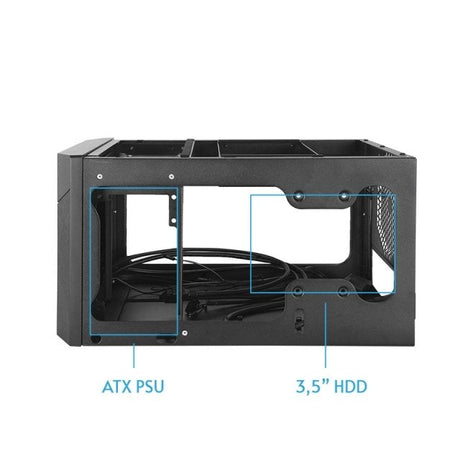 EAN 0753263077837 - Chieftec CN-01B-OP carcasa de ordenador Cubo Negro imagen 4