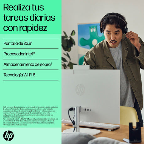 EAN 0198701340331 - HP 24-cr0040ns Intel® Core™ i3 i3-1315U 60,5 cm (23.8") 1920 x 1080 Pixeles PC todo en uno 8 GB DDR4-SDRA imagen 12