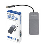Hub Ewent Ew1156 Usb-C 8en1 + Carcasa Ssd M.2 Nvme 10gbps