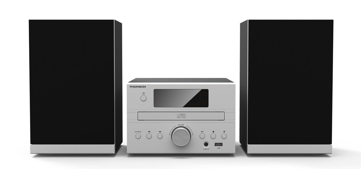Thomson Micro Sound System Bt Cd/Mp3/Usb Gray Mic122bt