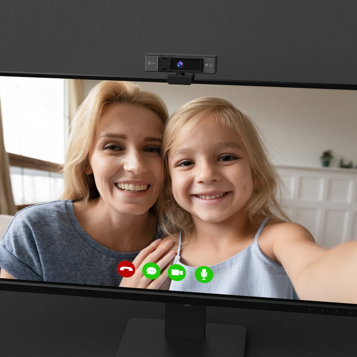 J5create Jvcu435-N Cámara Web Usb 4k Ultra Hd Con Control Remoto Con Zoom Digital De 5x