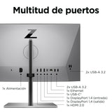 Hp Monitor Z24m G3 Qhd Usb-C Pd Workstation  23.8'' Ips 2560x1440 5ms Dp Hdmi Usb-C  Altavoces Camara Web 5mp Y  Microfono Integrados