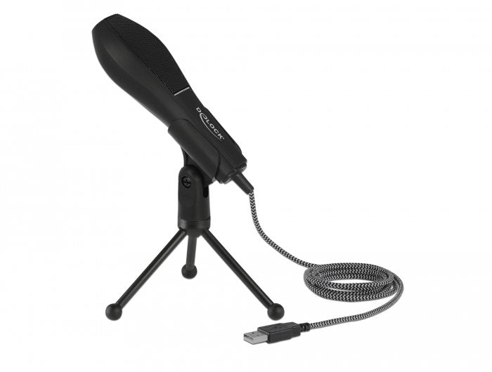 Delock Micrófono De Condensador Usb Con Soporte De