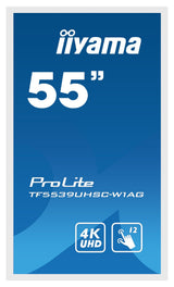 EAN 4948570118076 - iiyama TF5539UHSC-W1AG pantalla de señalización 139,7 cm (55") LED 500 cd / m² 4K Ultra HD Blanco Pantall imagen 3