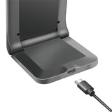 Logilink Wireless Quick Charging Stand 15 W, Twin Coil, Negro