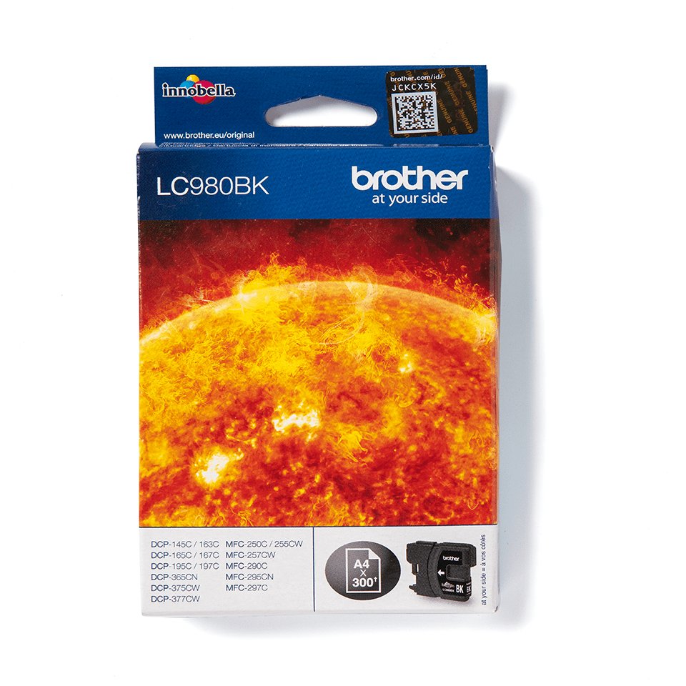 EAN 3610170551003 - Brother LC980BK cartucho de tinta 1 pieza(s) Original Negro imagen 1