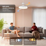 Ventilador De Techo Grunkel Skywhite42 30w 3 Aspas 106cm 6 Velocidades