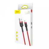 Cable De Carga / Datos Baseus Cafule Usb A Lightning 1.5a 2m, Rojo
