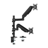 Aisens Soporte De Mesa Eco Contrapeso Giratorio E Inclinable Para Monitor/Tv 9kg (3 Pivotes, 2 Brazos) De 17-32, Negro