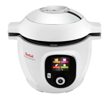 Tefal Cy851130 Olla Multi-Cocción 6 L Cromo, Blanco