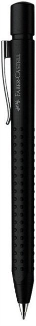 Faber-Castell 144187 Bolígrafo Negro Bolígrafo De Punta Retráctil Con Pulsador