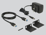 EAN 4043619640393 - DeLOCK 64039 hub de interfaz USB 3.2 Gen 1 (3.1 Gen 1) Type-B 5000 Mbit/s Negro imagen 3