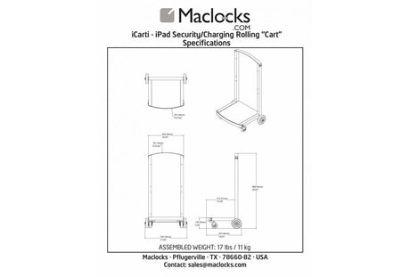 EAN 0819472020276 - Compulocks CartiPad Solo Armario de gestión y carga para dispositivos portátiles Blanco imagen 7