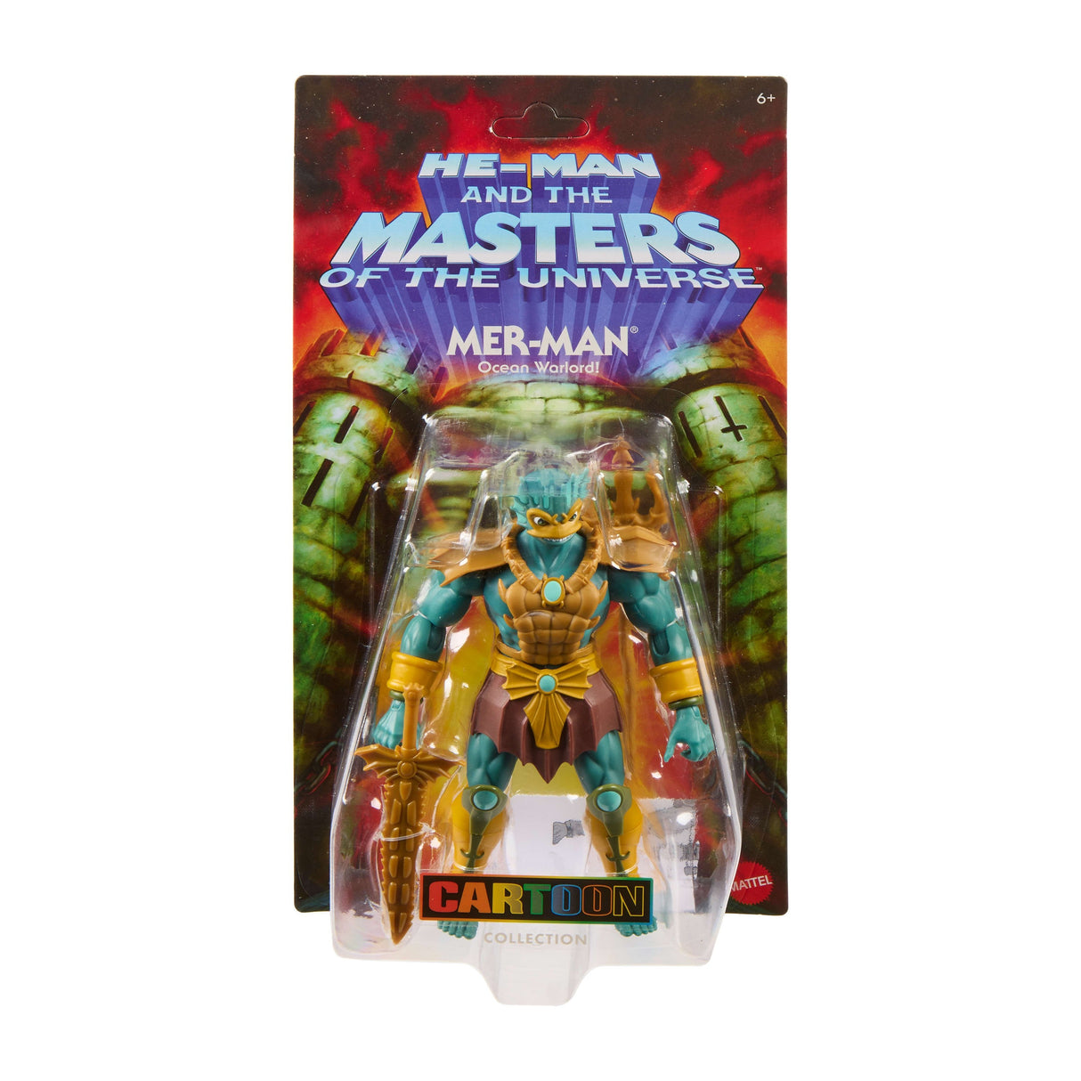 Figura Mer-Man Cartoon Collection Origins Master Of The Universe 14cm