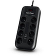 EAN 4712856275766 - CyberPower Tracer III P0820SUF0-FR limitador de tensión Negro 8 salidas AC 200 - 250 V 1,8 m imagen 1