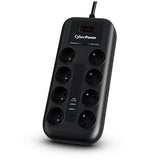 EAN 4712856275766 - CyberPower Tracer III P0820SUF0-FR limitador de tensión Negro 8 salidas AC 200 - 250 V 1,8 m imagen 1