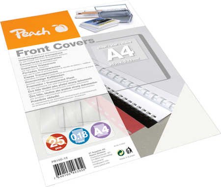 EAN 7640106493950 - Peach Bürogeräte A4 Transparente 25 pieza(s) imagen 1