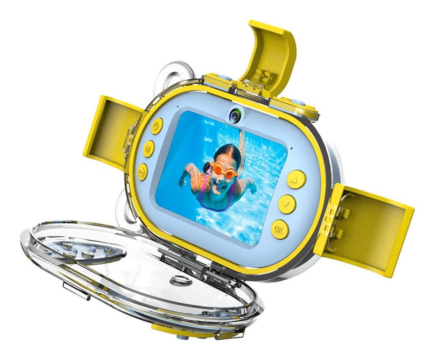 Cámara Digital Deportiva Agfaphoto Realikids Cam Waterproof 16mp Azul Incluye Tarjeta Micro Sd 8gb