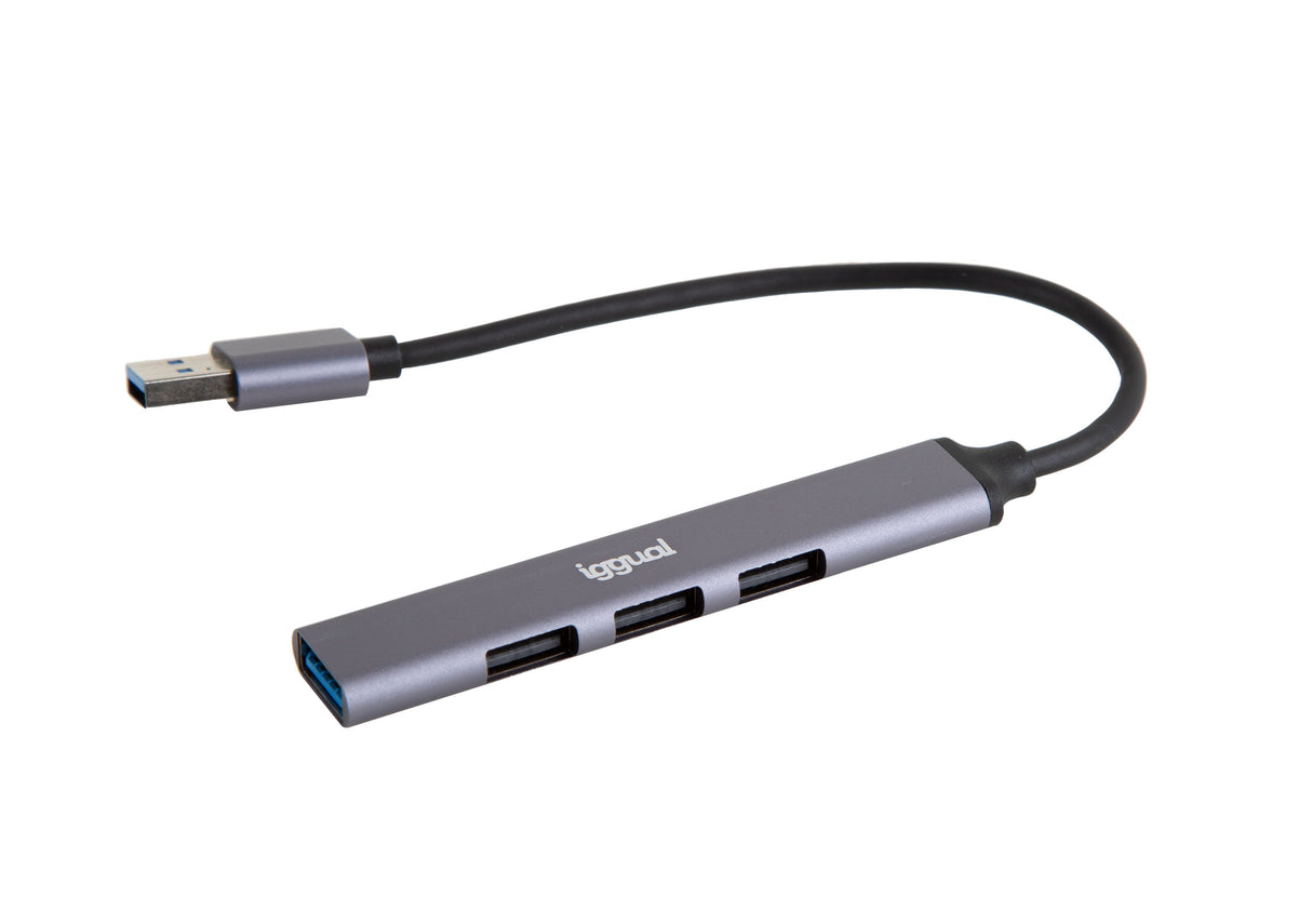 Iggual Hub Usb 3 Puertos Usb 2.0 + 1 Usb 3.0 Thin