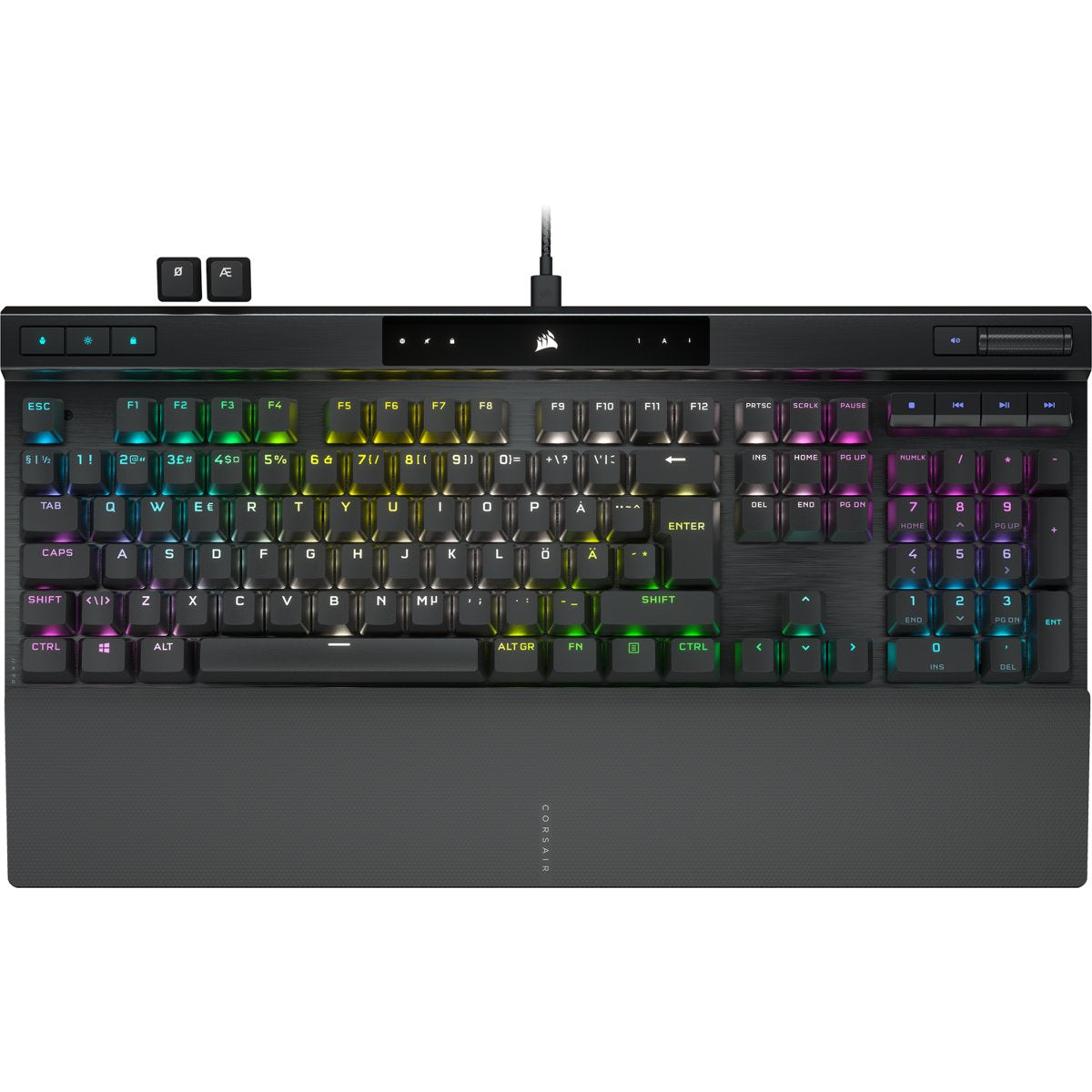 Corsair K70 Rgb Pro Mechanical Gaming Keyboard, Cherry Mx Switch, Nd Layout, Wired, Black