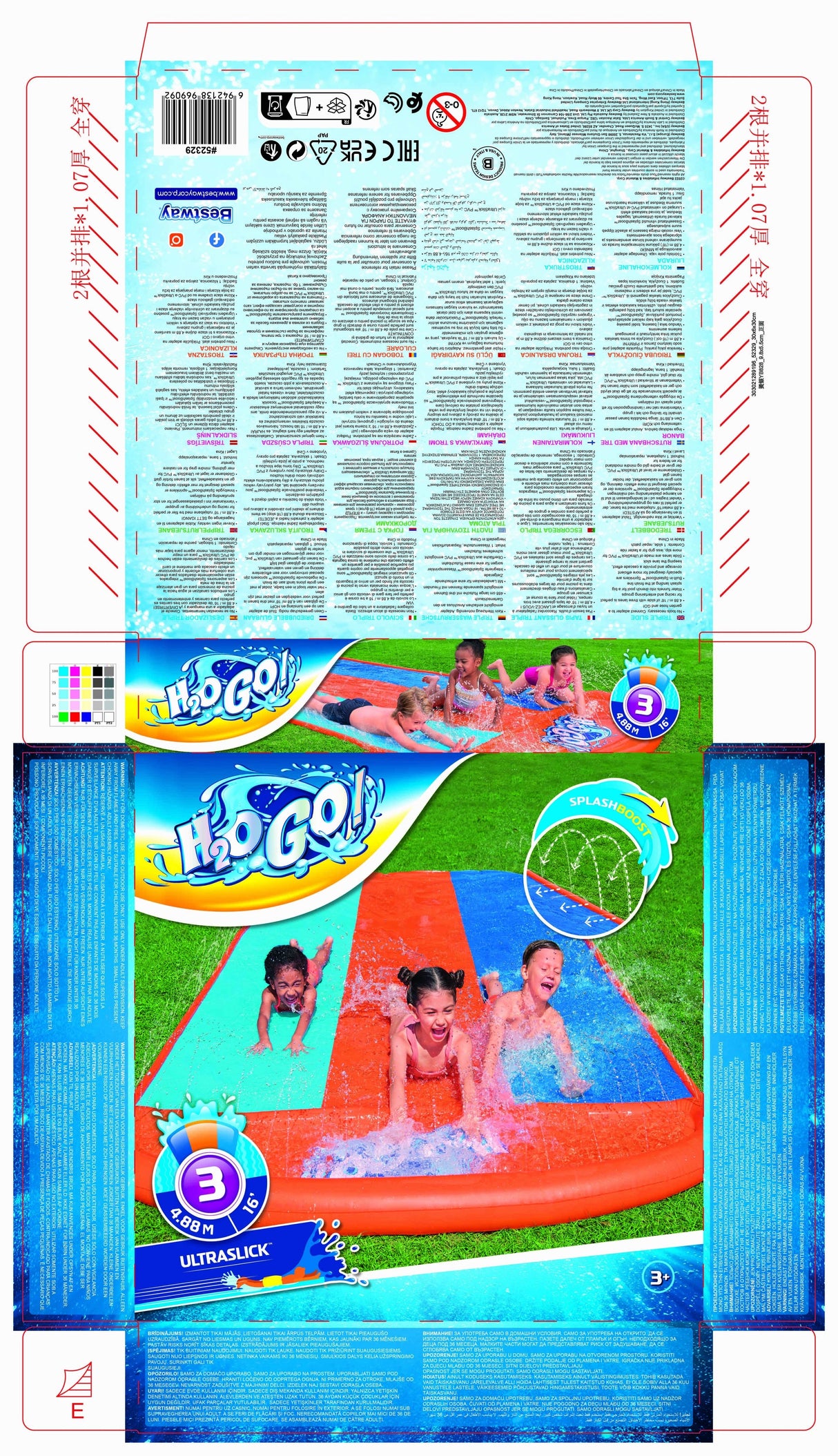 Tobogán Acuático Para Jardín Bestway 52329