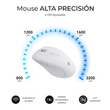 Combo Teclado Raton Subblim Prowave Inalamb Ergo Blanco