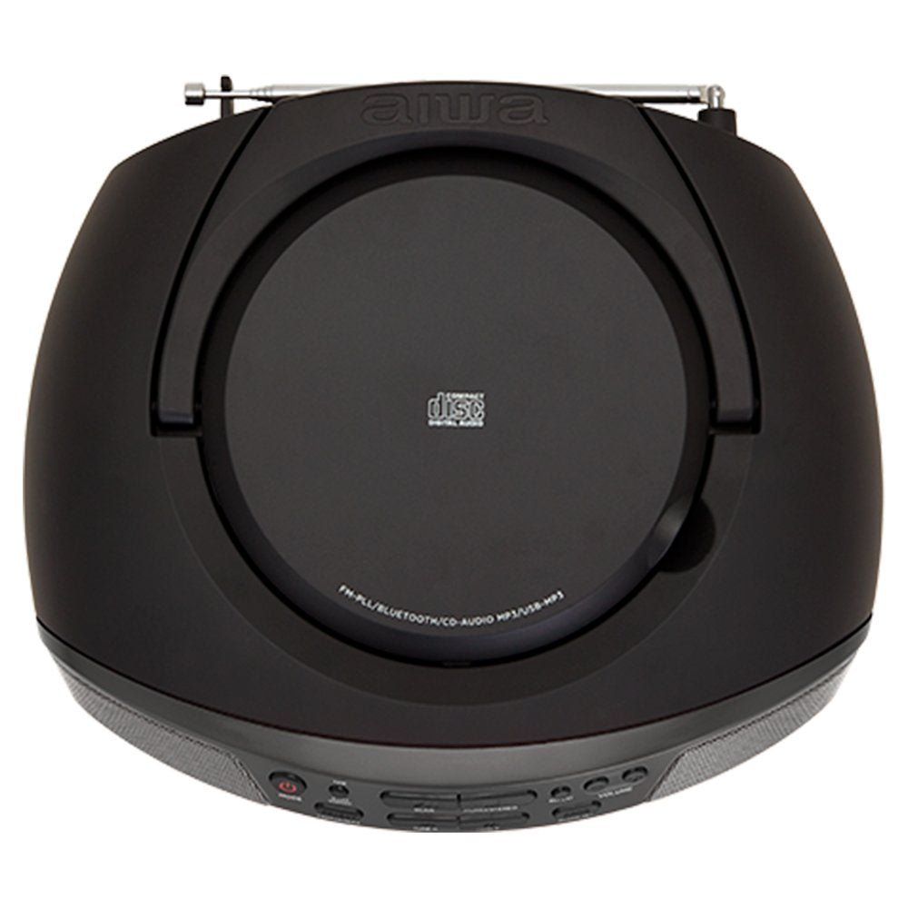 Radio Cd Portátil Aiwa Bbtu 400bk 6w Rms Usb Bluetooth