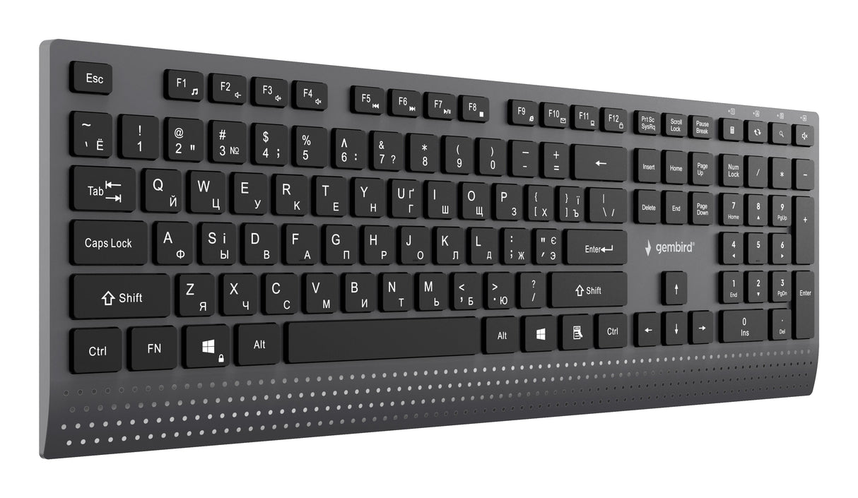 Keyboard Multimedia Usb Cyrill/Black Kb-Mch-06-Cyrl Gembird