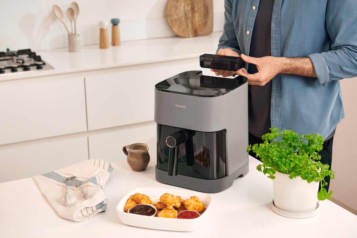 EAN 5025232965830 - Panasonic NF-CC500SXE freidora Sencillo 5 L Independiente 1450 W Freidora de aire caliente Gris imagen 31