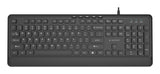 Gembird Slim Wired Multimedia Keyboard Negro Us Layout