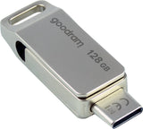 Pendrive Goodram 128gb Oda3 Plateado [Usb 3.2 / Usb Tipo C]
