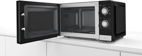 EAN 4242005296712 - Bosch Serie 2 FFL020MS2 microondas Negro, Acero inoxidable Solo microondas Encimera 20 L 800 W imagen 4